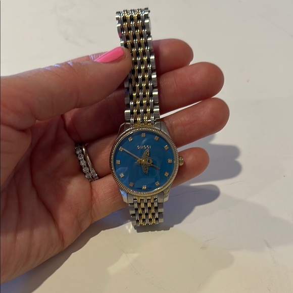 Gucci Women's Watch - Blue and Gold - Picture 1 of 4